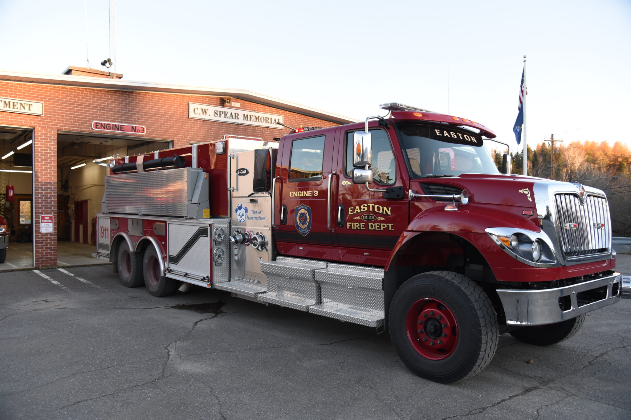 Easton Fire Department receives a new fire truck upgrade to their fleet
