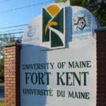 Photo of the University of Fort Kent sign