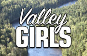 Valley Girls banner showing the Valley Girls logo above an aerial view of a river