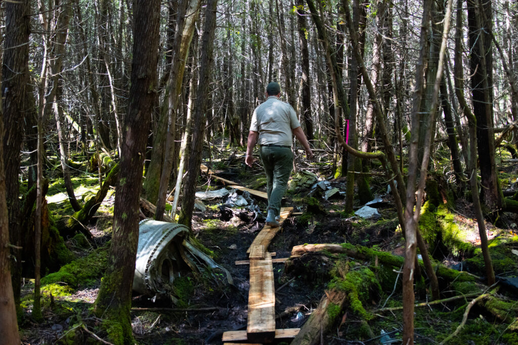 Eagle Scout project helps people reach Cold War plane crash deep in Maine’s wood