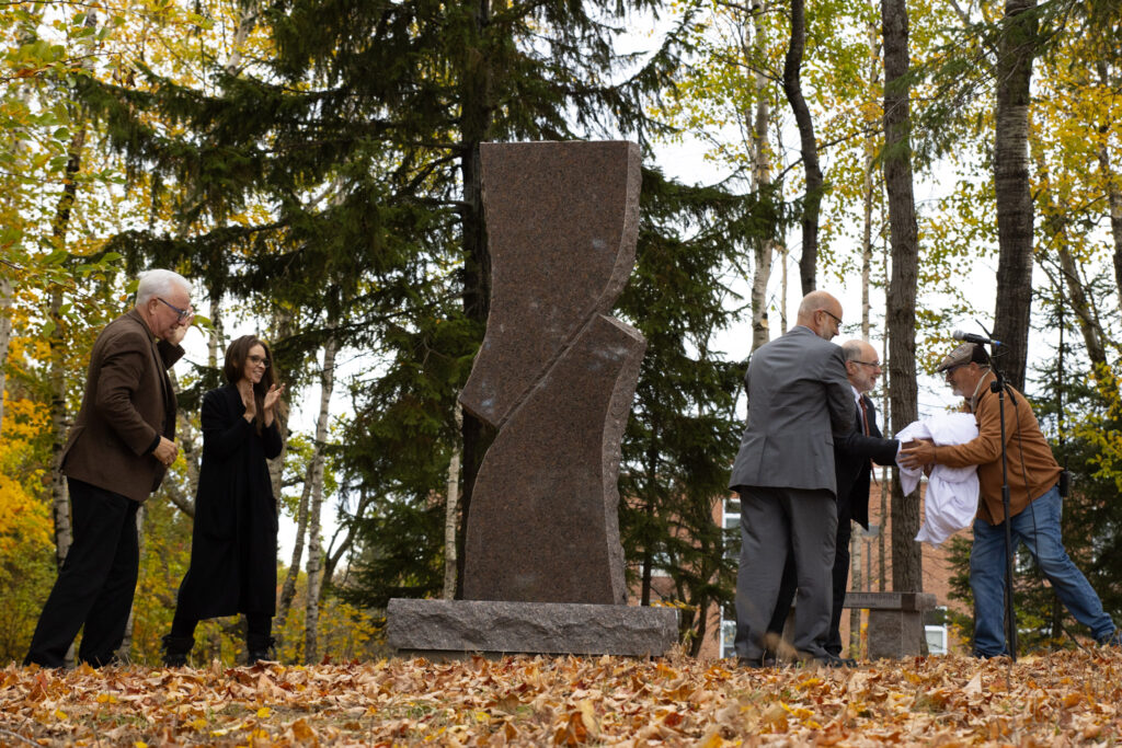 UMPI unveils sculpture honoring Donald and Linda Zillman - The County